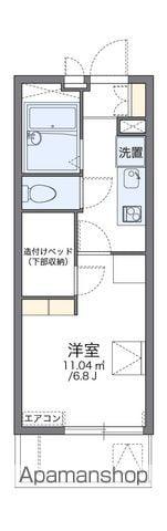 レオパレスさくら坂(1K/1階)の間取り写真