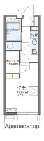 レオパレス片野S(1K/4階)の間取り写真