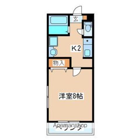 FUJIKOハイツⅦ(1K/2階)の間取り写真