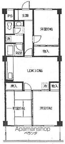 アムールウエステリア(3LDK/3階)の間取り写真