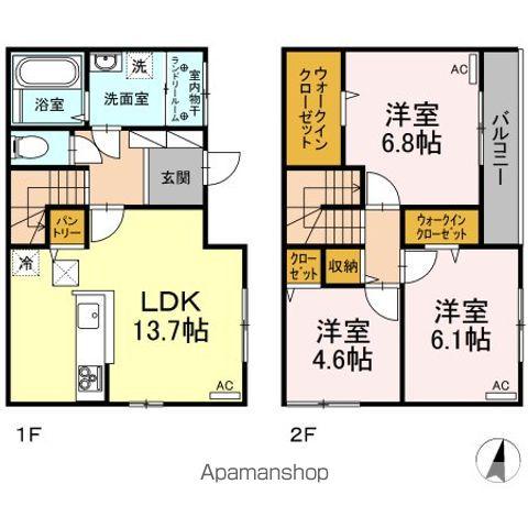 エスポニール(3LDK/1階)の間取り写真