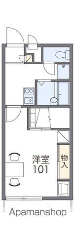 レオパレスTAKARA浅川(1K/2階)の間取り写真