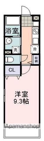 COMME MOI(1K/2階)の間取り写真