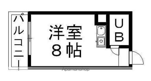 サンアリーナ(ワンルーム/4階)の間取り写真