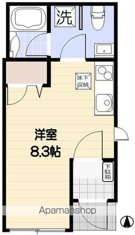 ララ・フォレスト(ワンルーム/1階)の間取り写真
