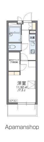 レオパレス中島町(1K/2階)の間取り写真