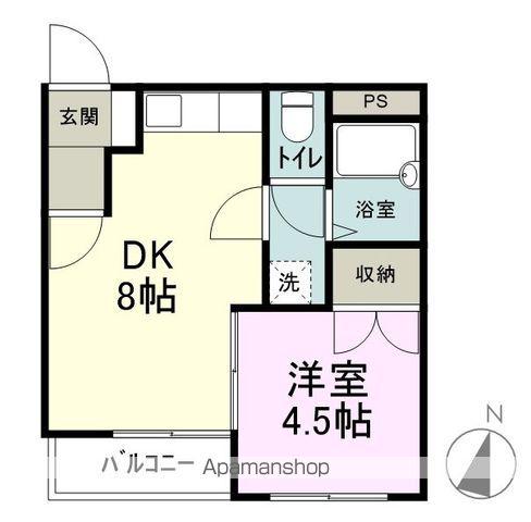 ル・ベルジェ(1LDK/2階)の間取り写真