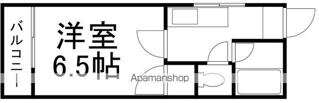 しぇとわⅣ(1K/1階)の間取り写真