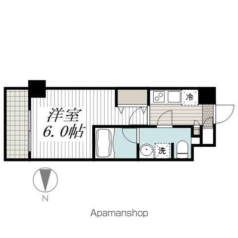 リヴシティ横濱東蒔田(1K/6階)の間取り写真