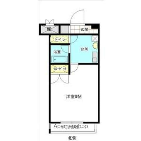 レージュ城西(1K/3階)の間取り写真