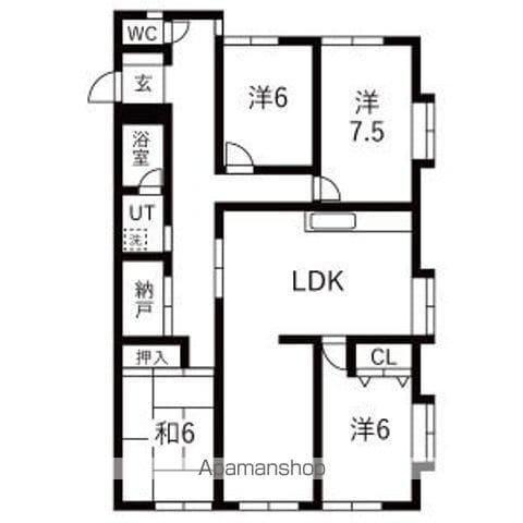 パルナス望が丘(4LDK/1階)の間取り写真