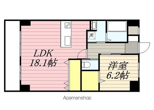 パストール(1LDK/5階)の間取り写真