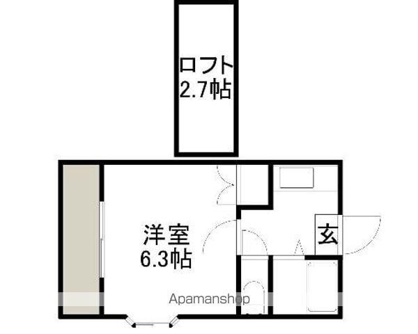 マーカス帯山(1K/1階)の間取り写真