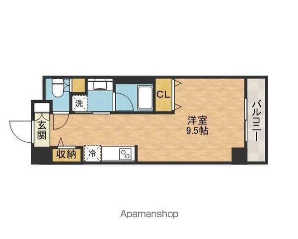 DAIWA RESIDENCE IBARAKI(ワンルーム/9階)の間取り写真