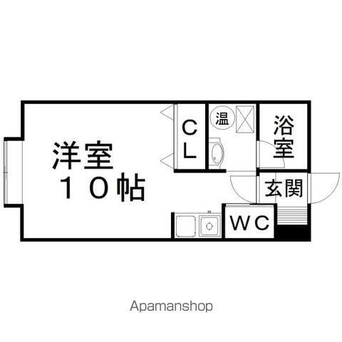 サンプレイスグランド2F(ワンルーム/2階)の間取り写真