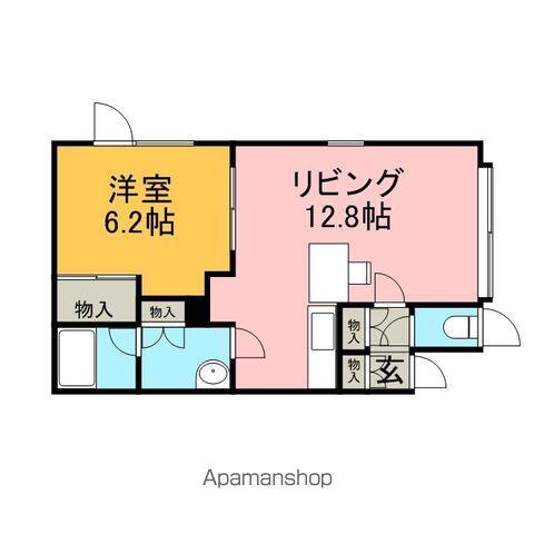 ASC397(1LDK/1階)の間取り写真