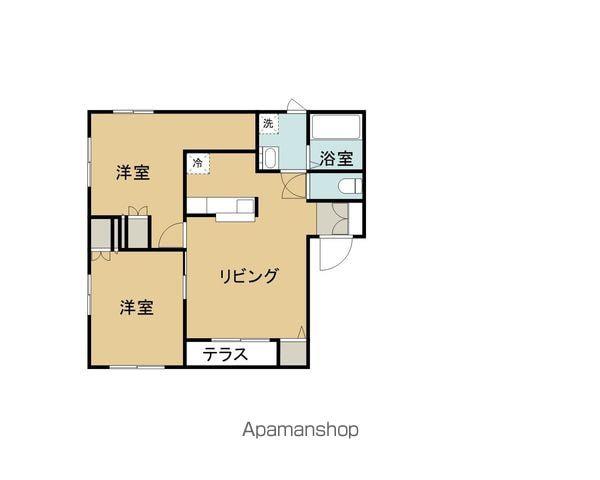 サークルハイツ(2LDK/1階)の間取り写真