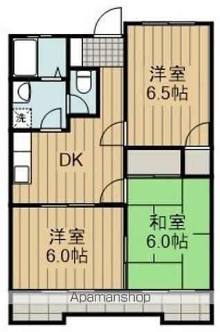 メゾンエトワール(3DK/2階)の間取り写真