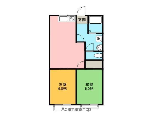 フェアステージZEN(2DK/2階)の間取り写真
