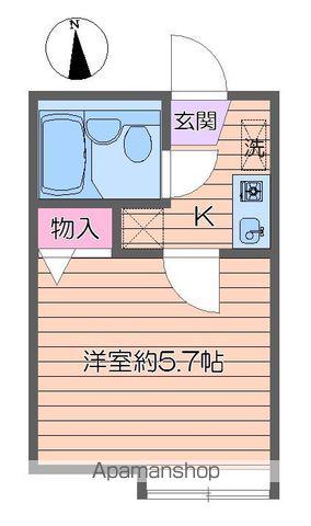 ソレーユ船堀(1K/1階)の間取り写真