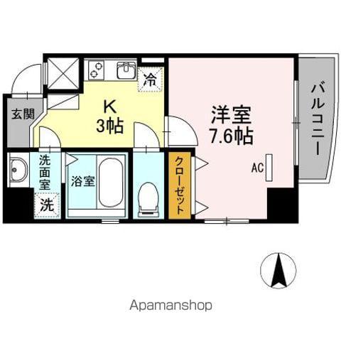 LEXCEED IZUMI(1K/7階)の間取り写真