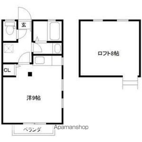エクセルシャトー国見ヶ丘Ⅱ(ワンルーム/2階)の間取り写真
