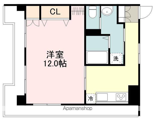 日東ハイツ(1DK/7階)の間取り写真