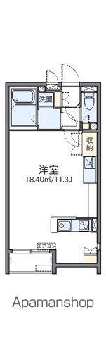 レオネクストラ メール(ワンルーム/1階)の間取り写真