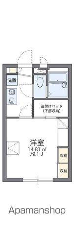 レオパレスチェリーブロッサム(1K/1階)の間取り写真