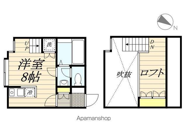 M・F APARTMENT(ワンルーム/2階)の間取り写真
