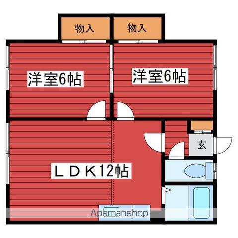 ハイツすみれ(2LDK/2階)の間取り写真
