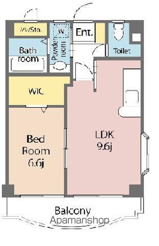 アベニューモリSTⅤ(1LDK/2階)の間取り写真