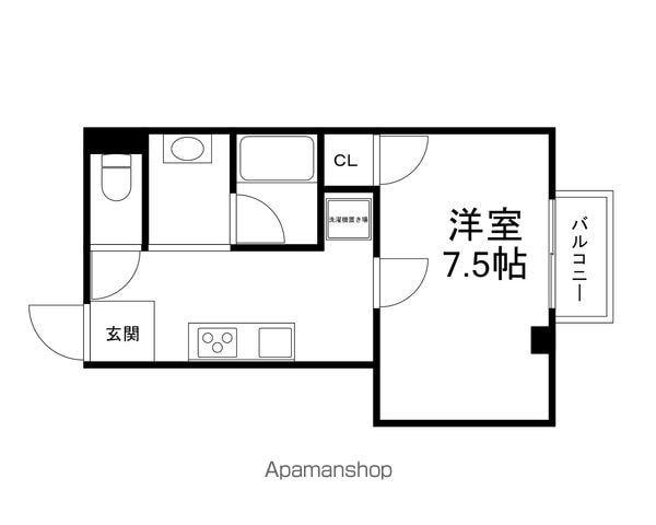 コーポラス(1K/1階)の間取り写真