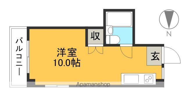 パレドール大津(ワンルーム/2階)の間取り写真