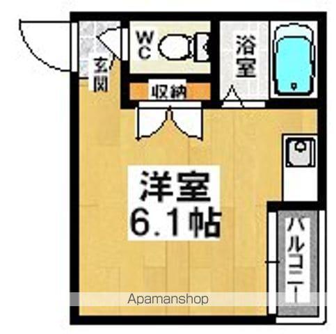 第6大朋マンション(ワンルーム/4階)の間取り写真