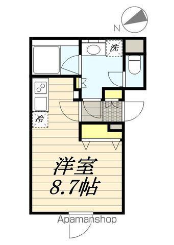 LEGALAND早稲田鶴巻町(ワンルーム/3階)の間取り写真