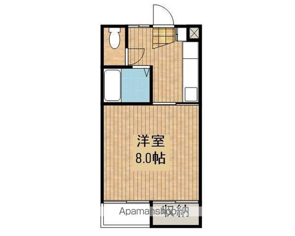 アイビーハウスB(1K/1階)の間取り写真