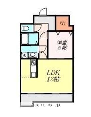 TENOHA TOYOHASHI(1LDK/2階)の間取り写真