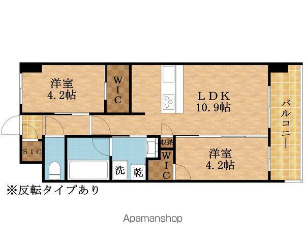 スプランディッド城東関目(2LDK/9階)の間取り写真