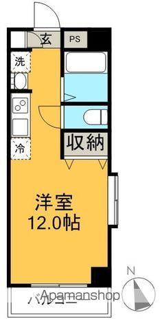 フィットハイム青柳(ワンルーム/1階)の間取り写真