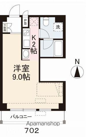 コリドール ベルエア(1K/7階)の間取り写真