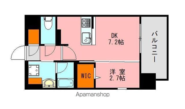 LANDIC PREMIUM HAKATA(1DK/6階)の間取り写真