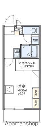 レオパレスソレーユ Ⅱ(1K/3階)の間取り写真