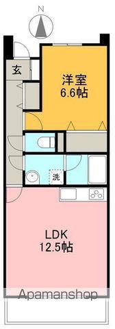 メゾンふだば(1LDK/2階)の間取り写真