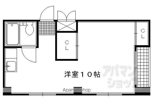 ルポール麩屋町(ワンルーム/3階)の間取り写真