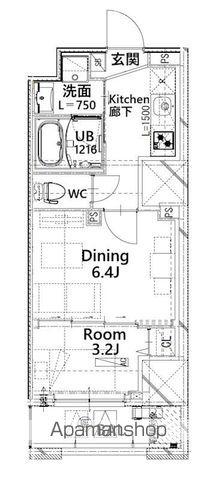 フロンティアレジデンス板橋(1K/3階)の間取り写真