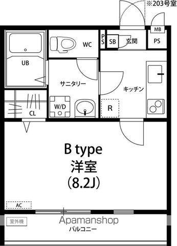 リブリ・さぎぬま(1K/1階)の間取り写真