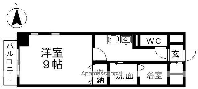 レジディア東桜(1DK/2階)の間取り写真