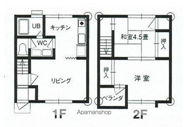 セフィラ戸手(2LDK/1階)の間取り写真