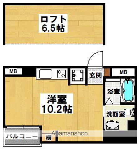 エヌエムキャラントシス(ワンルーム/3階)の間取り写真